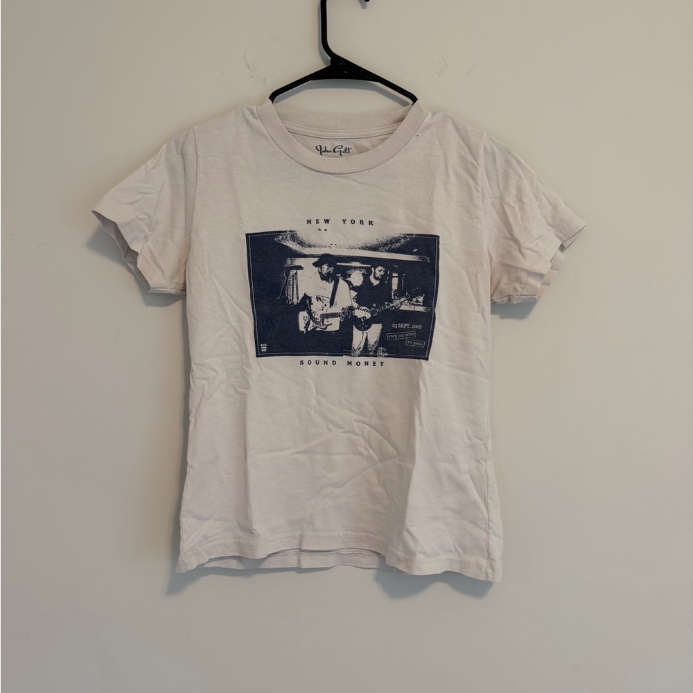 Brandy Melville Graphic Tee with Navy Print